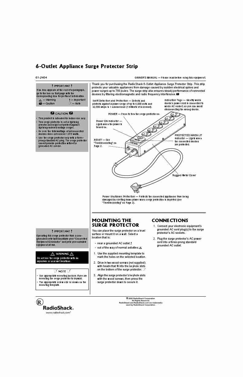 Radio Shack Surge Protector 61-2404-page_pdf